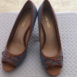 New Nine West cute summer heels